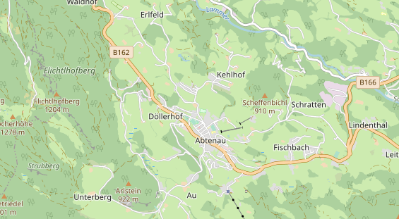 Restaurant auf Karte