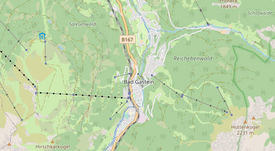 Restaurant auf Karte