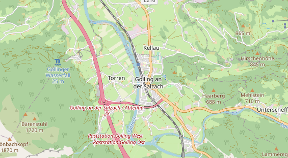 Restaurant auf Karte