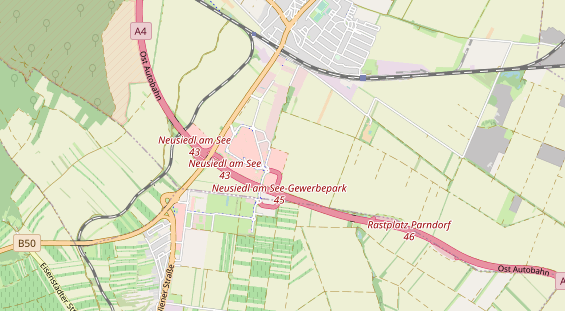 Restaurant auf Karte