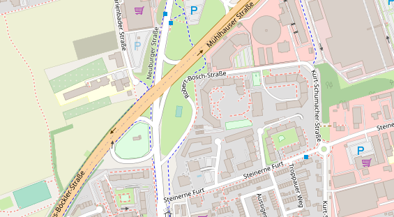 Restaurant auf Karte