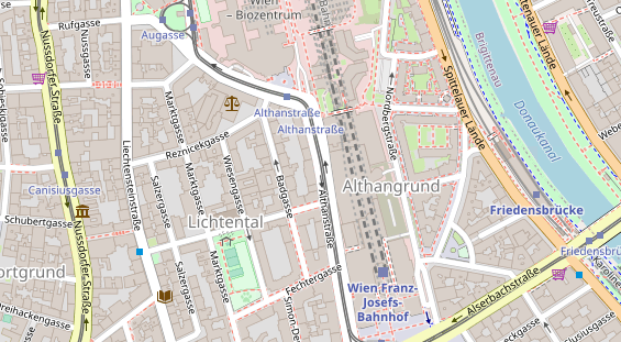 Restaurant auf Karte