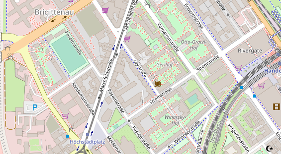 Restaurant auf Karte