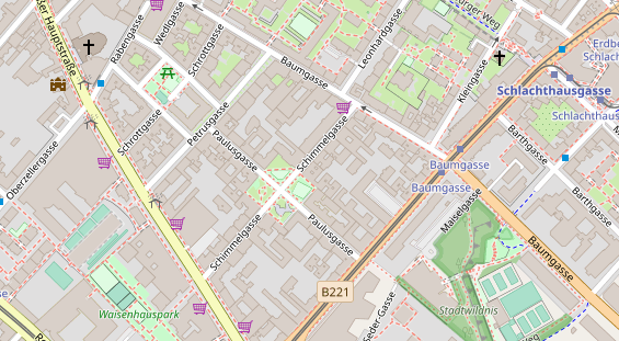 Restaurant auf Karte