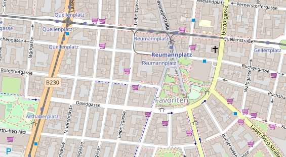 Restaurant auf Karte