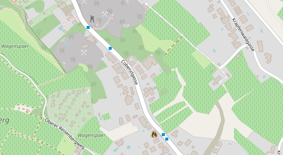 Restaurant auf Karte