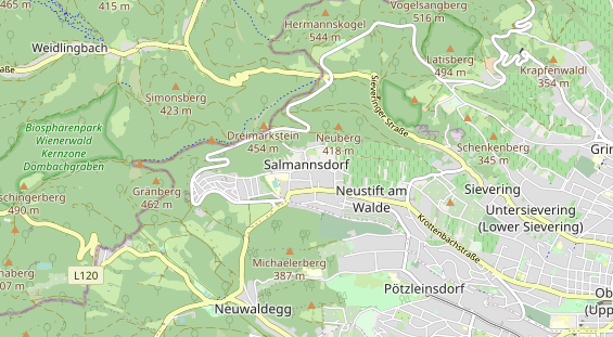 Restaurant auf Karte