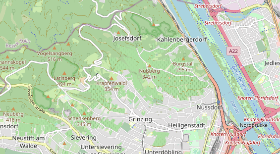 Restaurant auf Karte