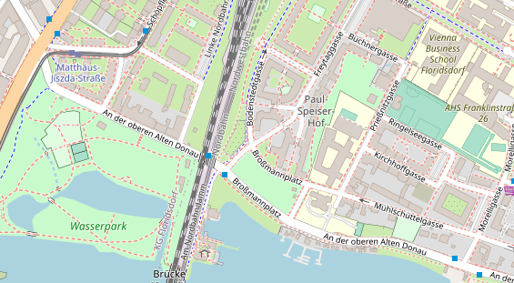 Restaurant auf Karte