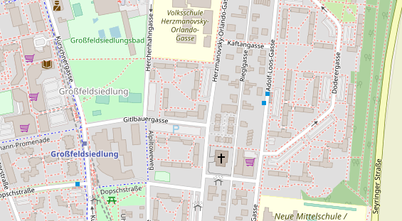 Restaurant auf Karte