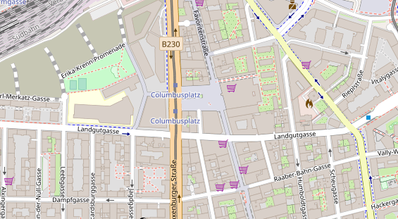 Restaurant auf Karte