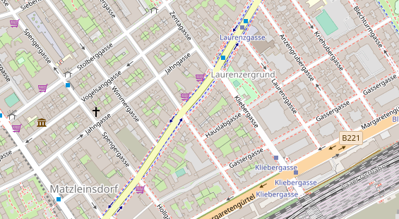 Restaurant auf Karte