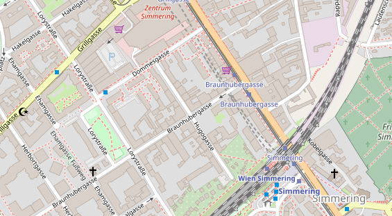 Restaurant auf Karte