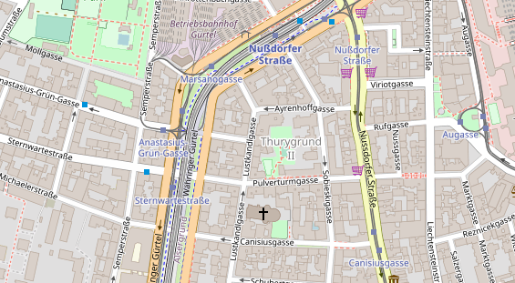 Restaurant auf Karte