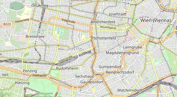 Restaurant auf Karte