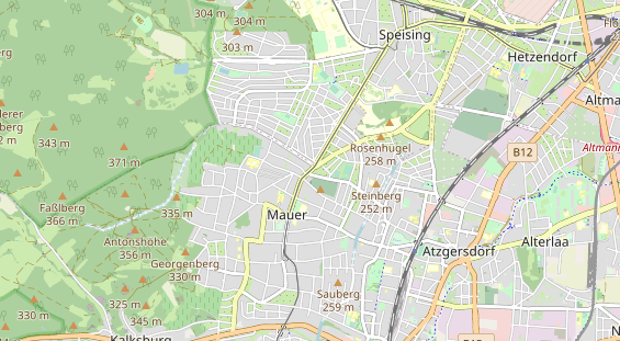 Restaurant auf Karte