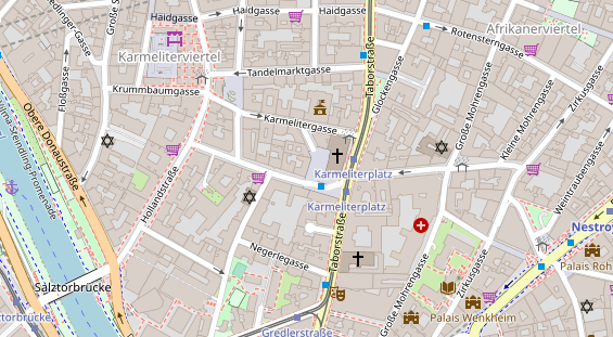 Restaurant auf Karte