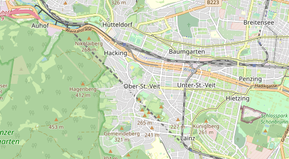 Restaurant auf Karte