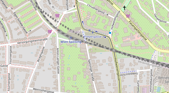 Restaurant auf Karte