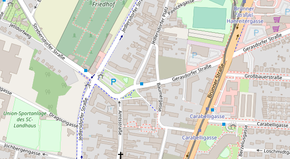 Restaurant auf Karte