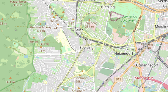 Restaurant auf Karte