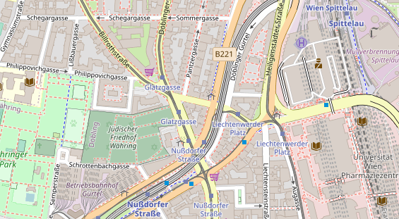 Restaurant auf Karte