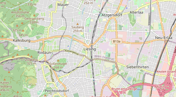 Restaurant auf Karte