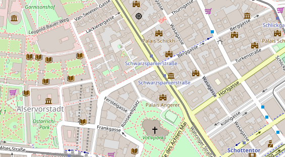 Restaurant auf Karte