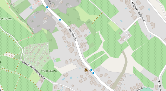 Restaurant auf Karte