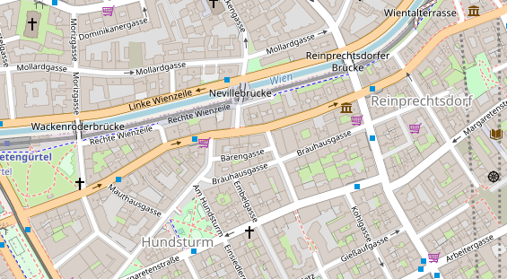 Restaurant auf Karte