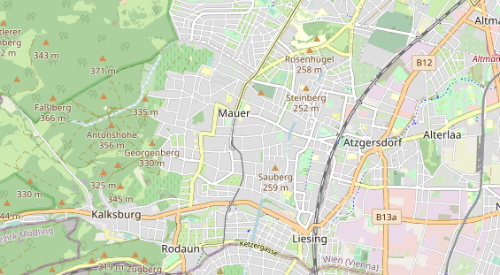 Restaurant auf Karte