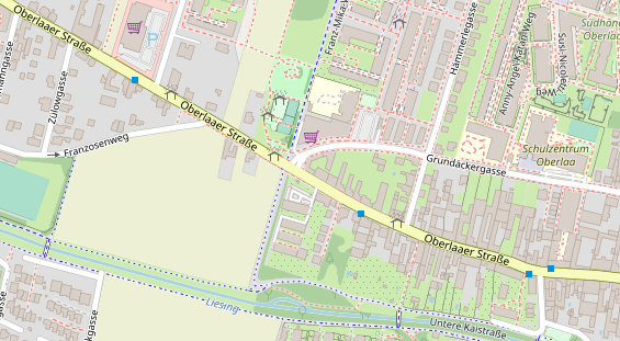 Restaurant auf Karte