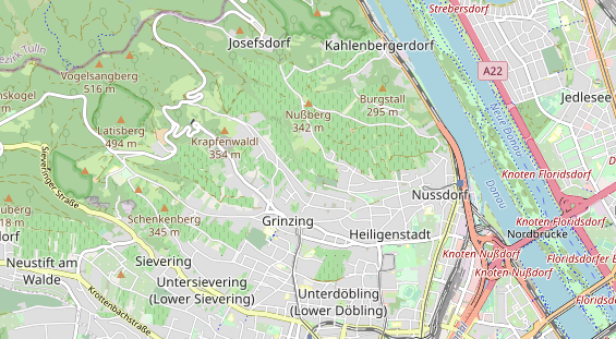 Restaurant auf Karte