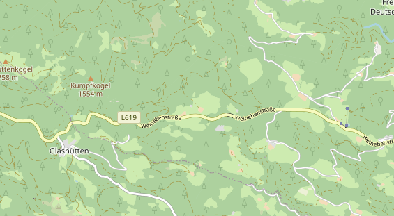 Restaurant auf Karte