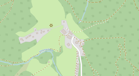 Restaurant auf Karte