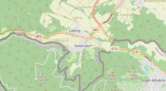 Restaurant auf Karte