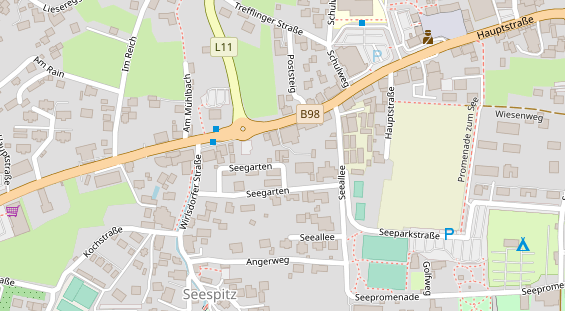 Restaurant auf Karte