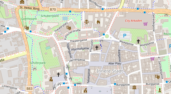 Restaurant auf Karte