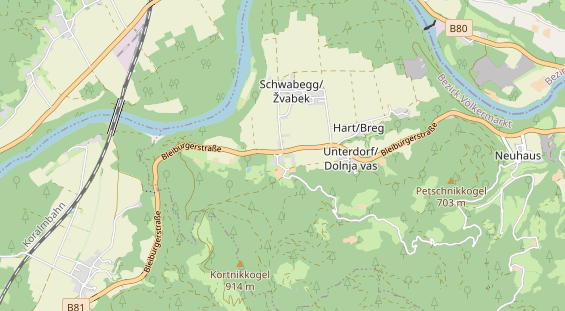 Restaurant auf Karte