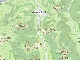 Restaurant auf Karte