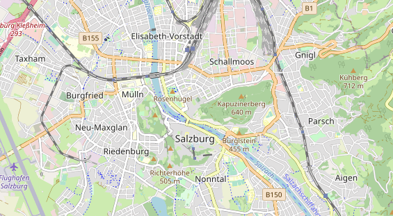 Restaurant auf Karte