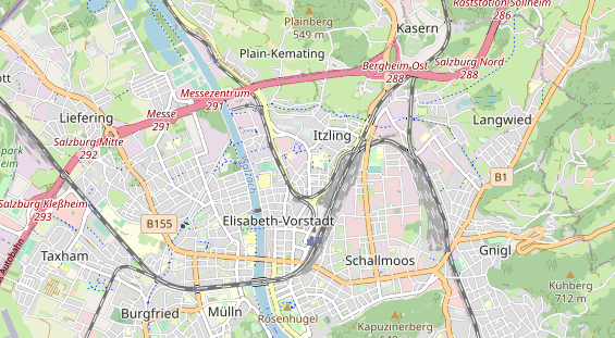 Restaurant auf Karte