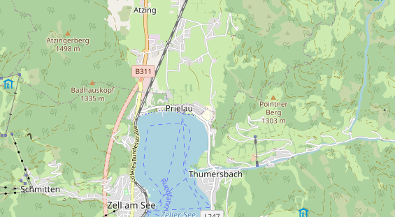 Restaurant auf Karte