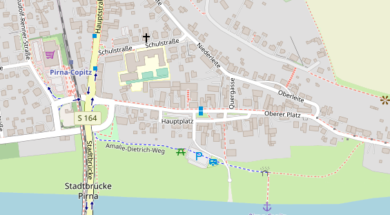 Restaurant auf Karte