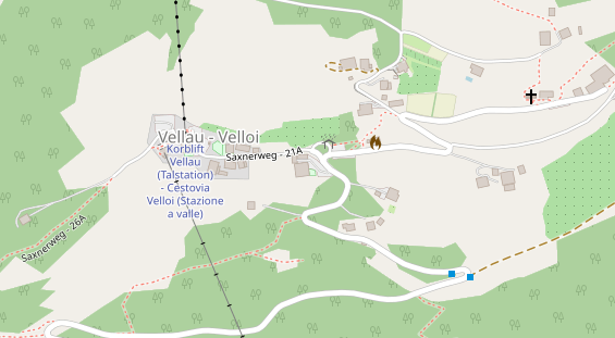 Restaurant auf Karte