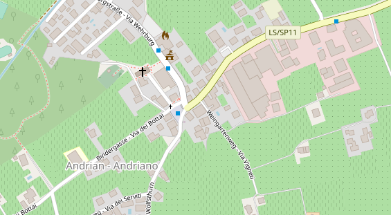 Restaurant auf Karte