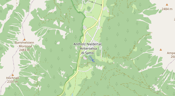 Restaurant auf Karte