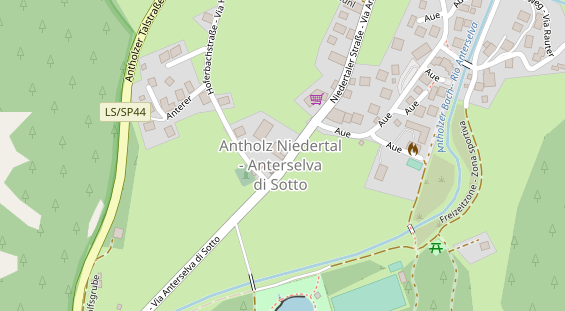 Restaurant auf Karte