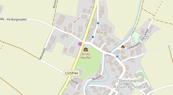 Restaurant auf Karte