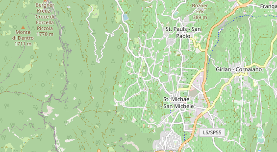 Restaurant auf Karte